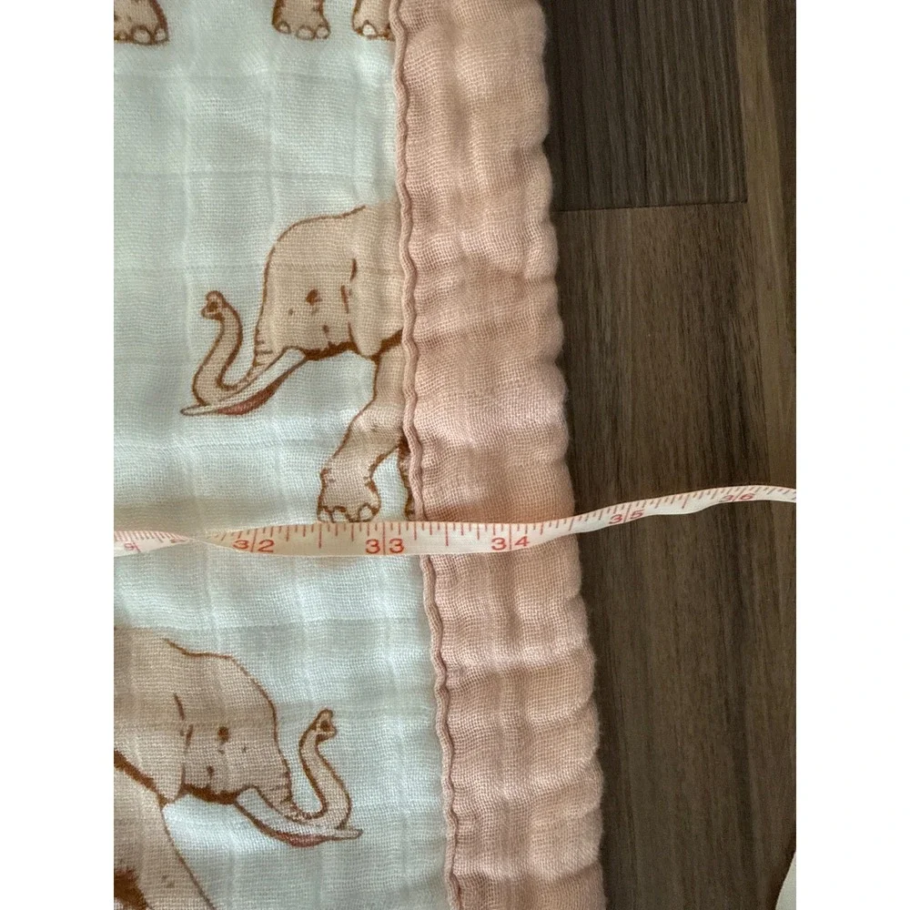 Milkbarn Big Lovey Blanket Baby Pink Elephant Tutu Muslin Bamboo Cotton
